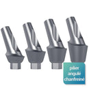Piliers angulés chanfreinés 25° - Safe Implant