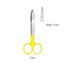 Ciseaux à couronne droits - mors lisses - carbure de tungstène - 10,5cm