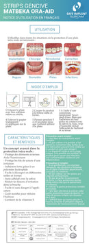 MATBEKA intra-oral boîte 20 pansements XL (50x15mm) - Safe Implant