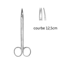 Ciseaux chirurgicaux Quinby courbes 12,5cm