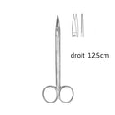 Ciseaux chirurgicaux Quinby droits 12,5cm