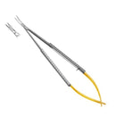 Micro-ciseaux de Castroviejo 14cm à lames droites en carbure de tungstène nitruré - Safe Implant